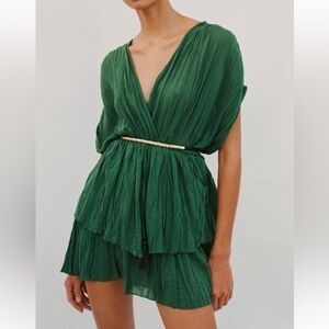 Zara Deep Green Romper